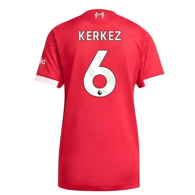 2025-2026 Liverpool Authentic Home Shirt (Womens) (Kerkez 6)-SoccerKits Hub | Buy Soccer Jerseys Online